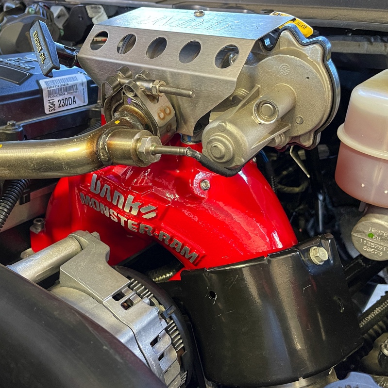Ram 3500 Performance Air Intake - Banks Power - Monster-Ram Gen-2 w/Fuel Line - Red - `13-`18